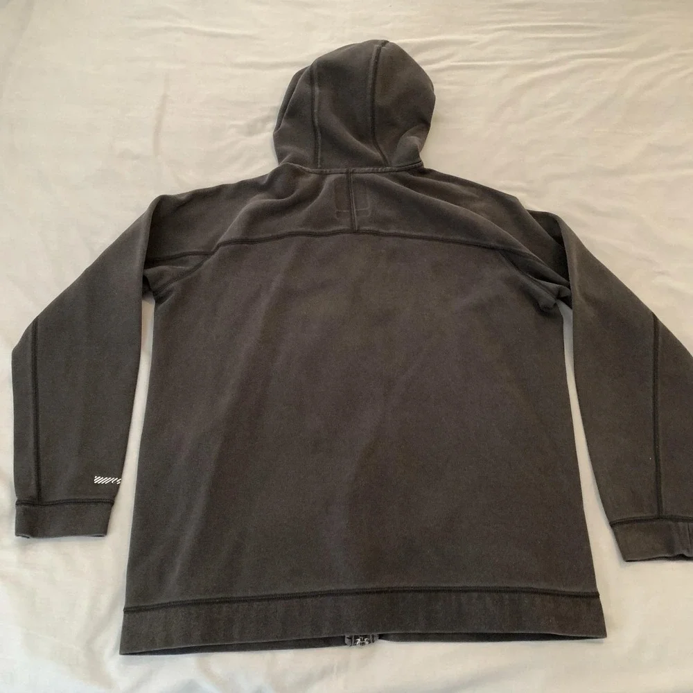 American Eagle Outfitters Hoodie Mens XLT Gray Active Flex Zip Fleece Jacket